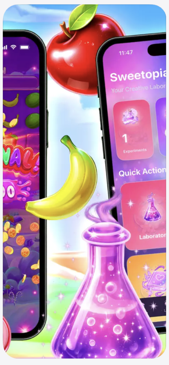 Fifth screenshot showcasing Three Row Joy features